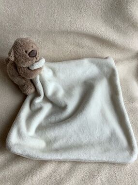 George Plush Brown and Cream Full Body Bear Lovey Security Blanket Toy